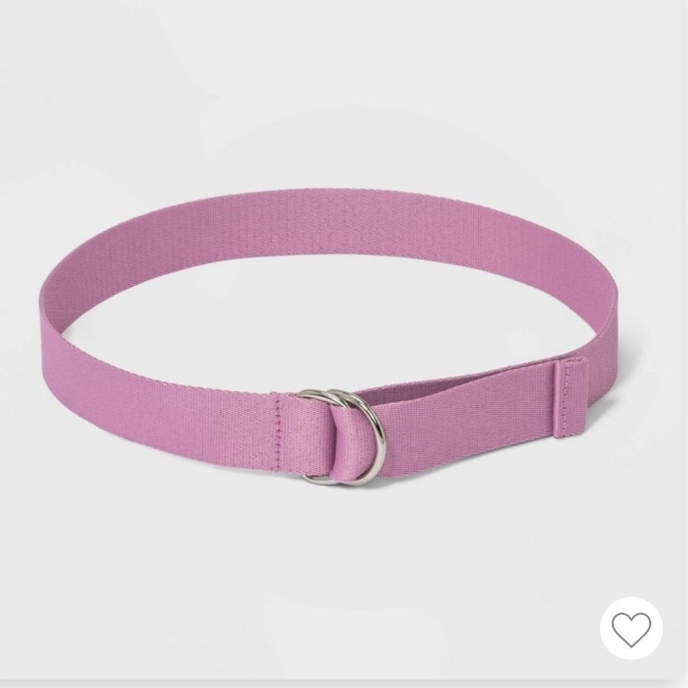 NWT Woman’s Wild Fable pink webbed belt. medium